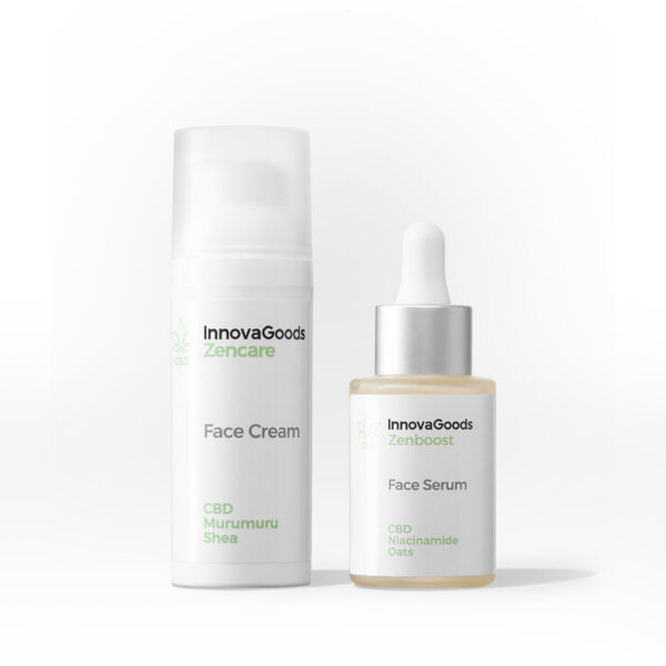 Doppel-Pack Feuchtigkeitspflege Gesicht CBD InnovaGoods – Bild 3