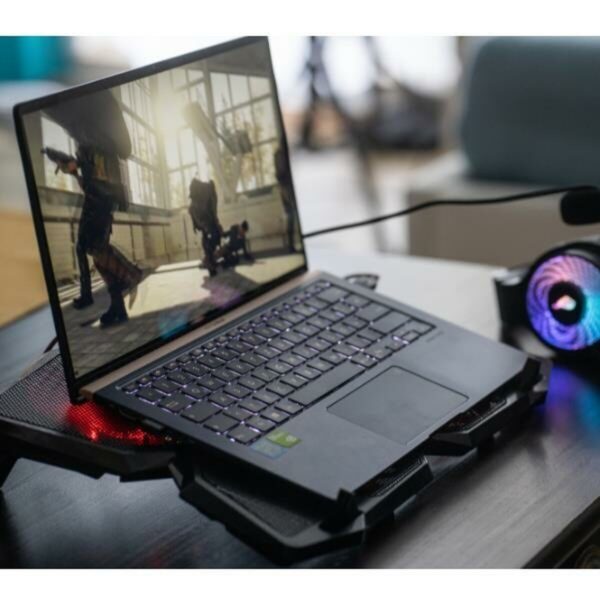 Gaming-Kühlunterlage für Laptop Verbatim Surefire Bora Schwarz – Bild 3