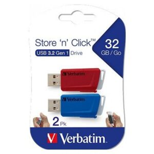 Pendrive Verbatim Store ‘n’ Click 2 Stücke Blau Bunt 32 GB