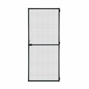 Fliegenvorhang Schellenberg Türen Mit Rahmen Fiberglas Schwarz Aluminium (100 x 210 cm)