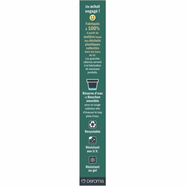 Blumentopf Deroma Dunkelgrau 35 x 79 x 35 cm 75 L – Bild 5