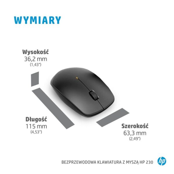 Tastatur mit Maus HP 3L1F0AA Azerty Französisch Weiß Schwarz – Bild 2