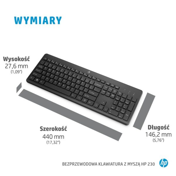 Tastatur mit Maus HP 3L1F0AA Azerty Französisch Weiß Schwarz – Bild 4