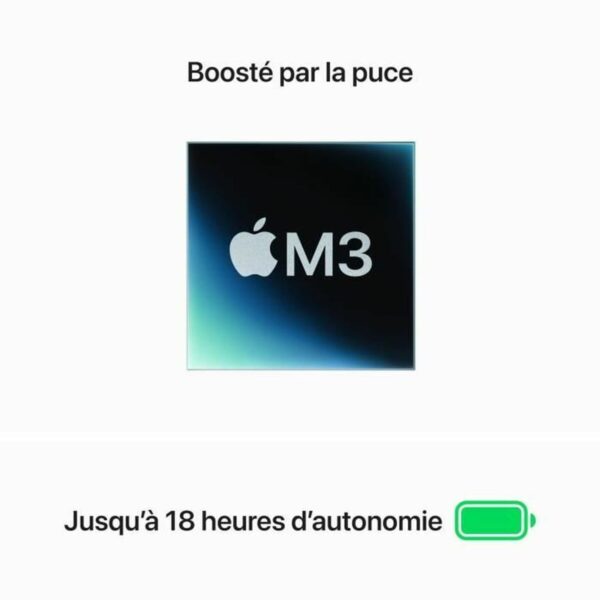 Laptop Apple MacBook Air M3 (2024) 15,3" M3 8 GB RAM 512 GB SSD AZERTY – Bild 3