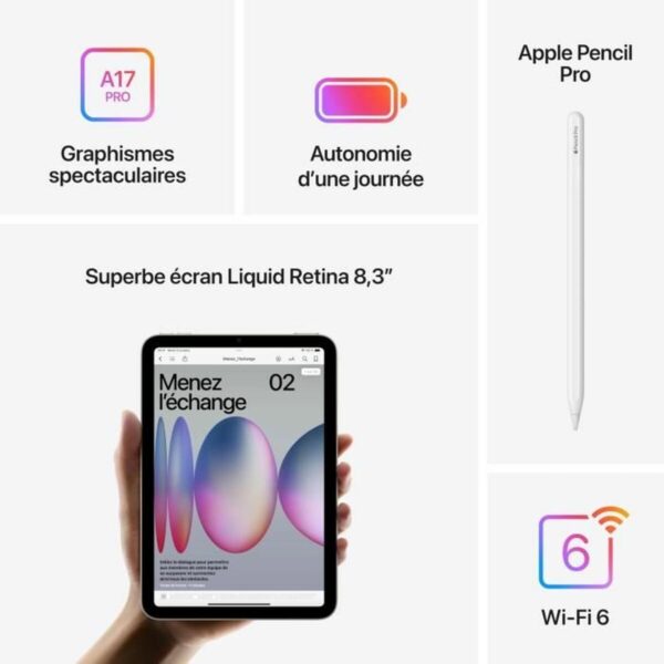Tablet Apple iPad mini 8,3" 128 GB Purpur – Bild 4