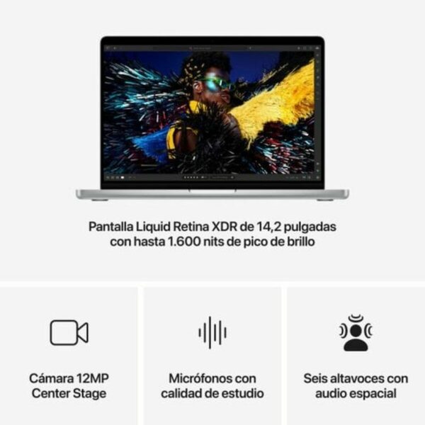 Laptop Apple MX2G3Y/A 14,2" M2 36 GB RAM 1 TB SSD – Bild 6