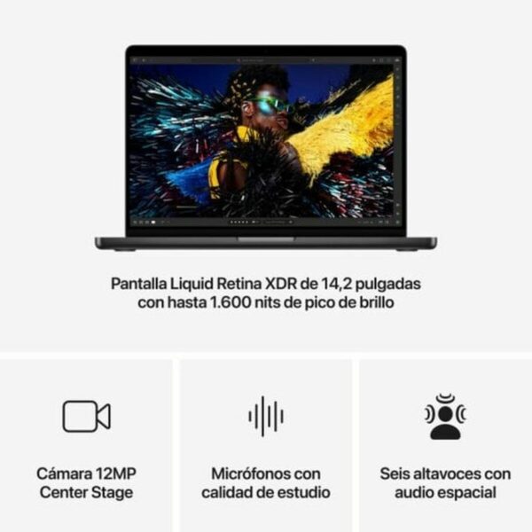 Laptop Apple MX2J3Y/A 14,2" M2 24 GB RAM 1 TB SSD – Bild 6