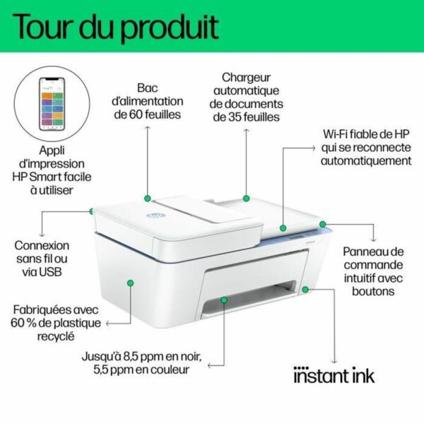Multifunktionsdrucker HP Deskjet 4222e – Bild 3