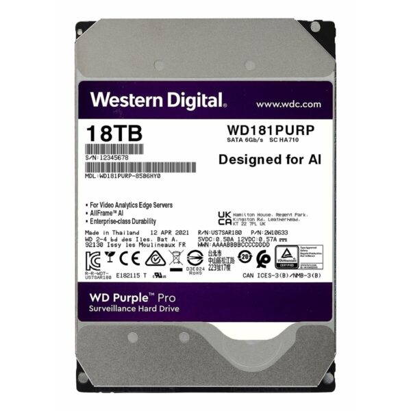 Festplatte Western Digital Purple Pro 3,5" 18 TB – Bild 4