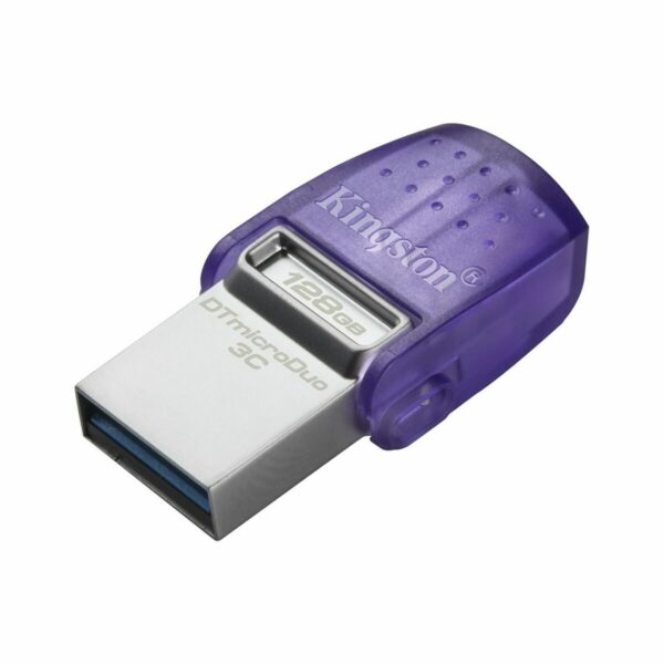 USB Pendrive Kingston DataTraveler  microDuo 3C Stahl 128 GB (1 Stück) – Bild 2