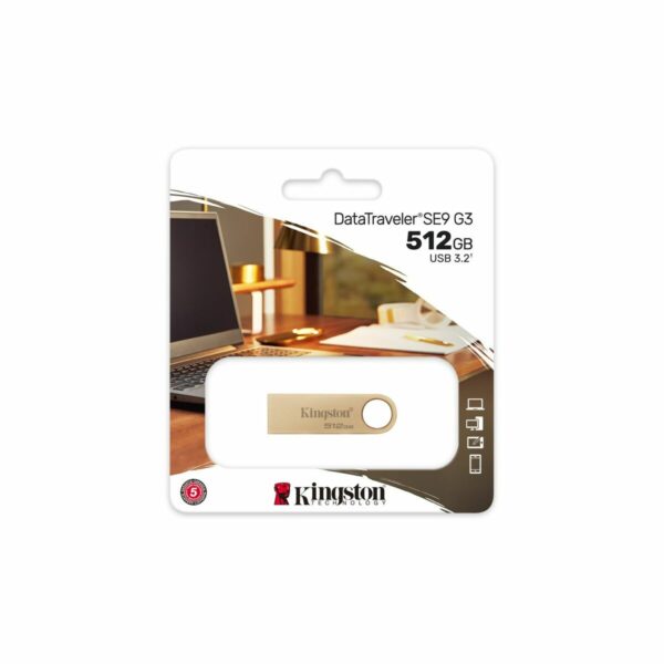 USB Pendrive Kingston DTSE9G3/512GB Gold 512 GB (1 Stück) – Bild 5
