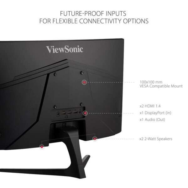 Monitor ViewSonic VX2418C 23,6" TFT LCD AMD FreeSync 165 Hz – Bild 2