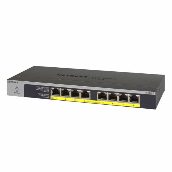 Switch Netgear GS108LP-100EUS RJ-45 – Bild 3