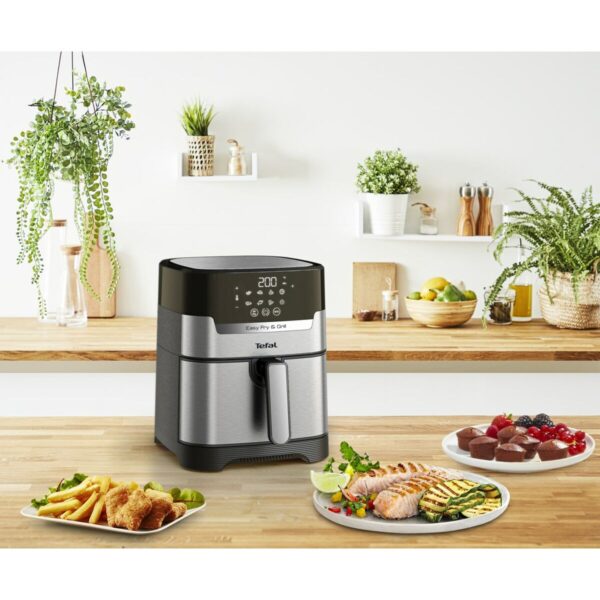 Heißluftfritteuse Tefal EY505D15 4,2 L Schwarz Grau Stahl – Bild 2