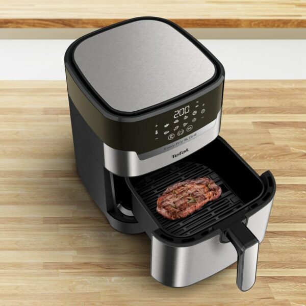 Heißluftfritteuse Tefal EY505D15 4,2 L Schwarz Grau Stahl – Bild 3
