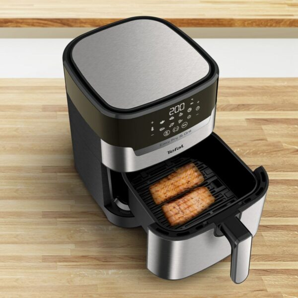 Heißluftfritteuse Tefal EY505D15 4,2 L Schwarz Grau Stahl – Bild 4