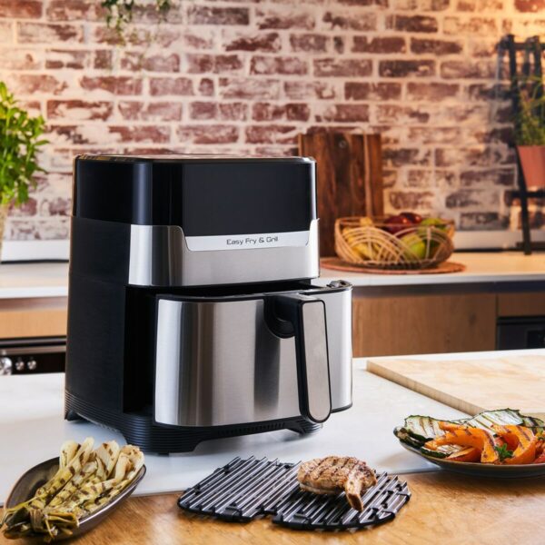 Heißluftfritteuse Tefal EY505D15 4,2 L Schwarz Grau Stahl – Bild 5