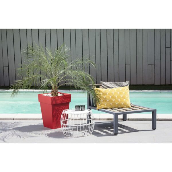 Blumentopf EDA Tuscan Rot Polypropylen karriert 39 x 39 x 53 cm – Bild 2