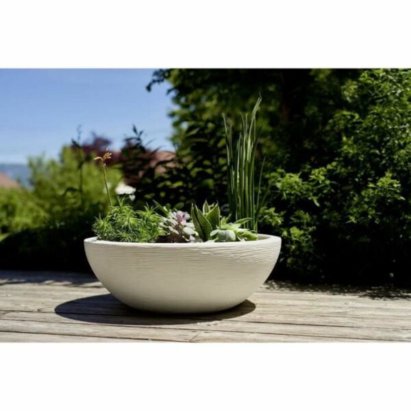 Blumentopf EDA Ø 59 cm Weiß Kunststoff rund – Bild 2
