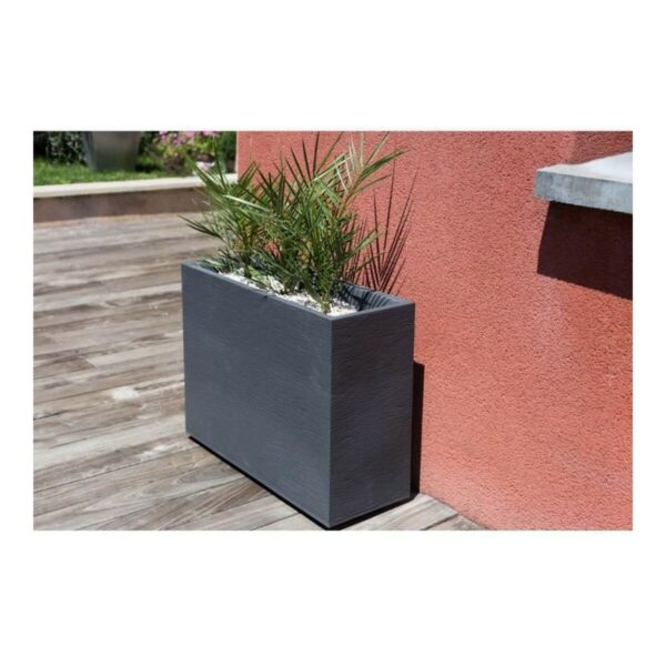 Blumentopf EDA Anthrazit Kunststoff – Bild 4