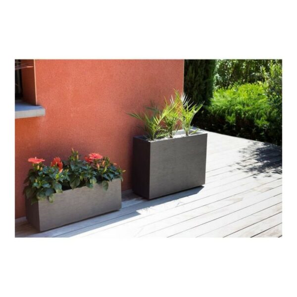 Blumentopf EDA Anthrazit Kunststoff – Bild 5