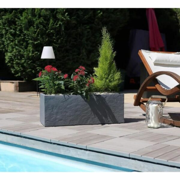 Blumentopf EDA Grau Polypropylen 79,5 x 29,5 x 29,5 cm – Bild 3