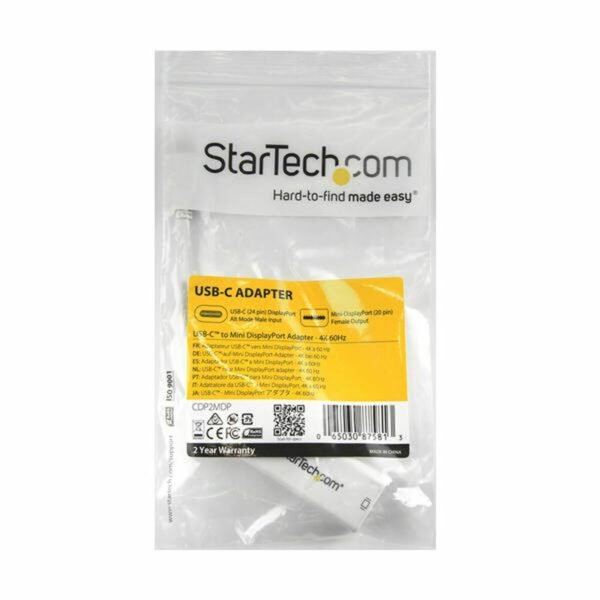 USB-C-zu-Mini DisplayPort-Adapter Startech CDP2MDP              Weiß 4K Ultra HD – Bild 4