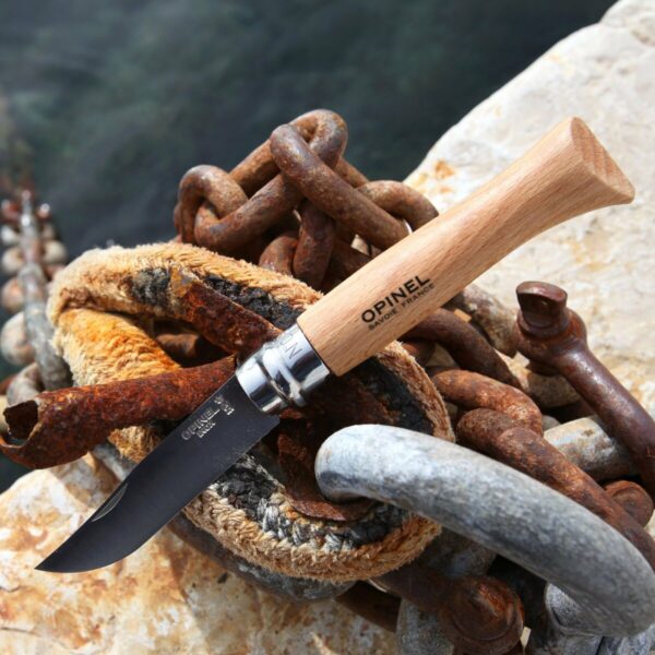 Messer Opinel Nº9 9 cm Edelstahl Buchenholz – Bild 4