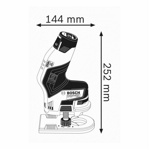Kantenfräsmaschine BOSCH GKF 12V -8 Professional 36 W – Bild 5