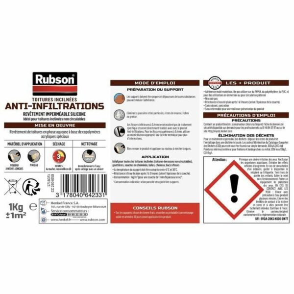 Grundierung Rubson Grau Mattierend 1 L – Bild 2