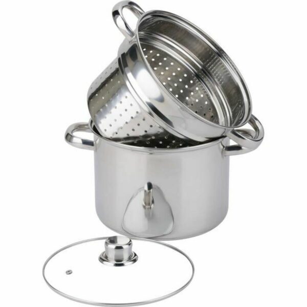 Dampfgarer mit Kasserolle Baumalu Ø 20 cm Metall Edelstahl 5 L
