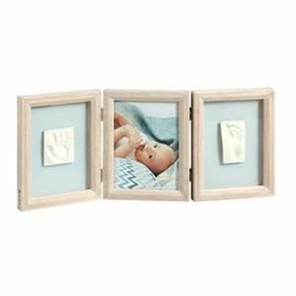 Fotorahmen BABY ART Birth Gift Braun Holz – Bild 2