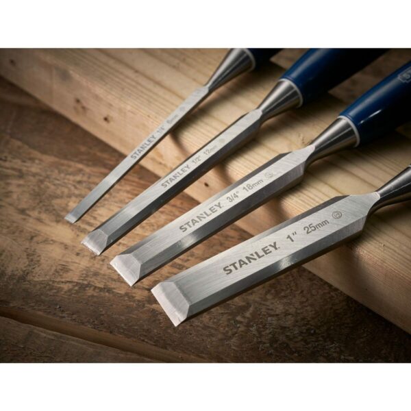 Meißel-Set Stanley 5002 Holz 6, 12, 18, 25 mm 4 Stücke – Bild 6