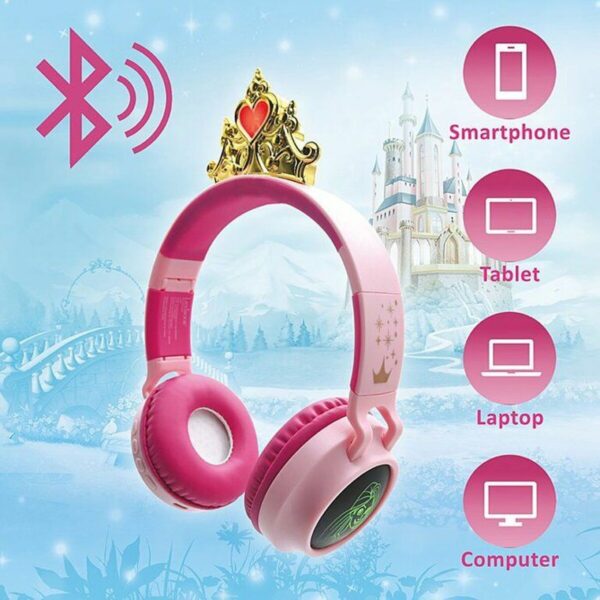 Bluetooth-Kopfhörer Lexibook HPBT015DP Disney Princess Rosa – Bild 3
