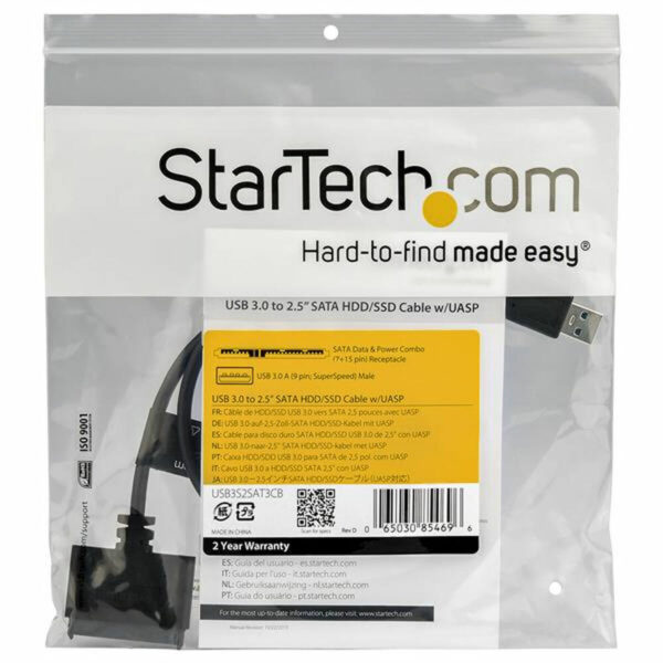 USB-zu-SATA-Adapter für Festplattenlaufwerke Startech USB3S2SAT3CB HDD/SSD 2.5" – Bild 2