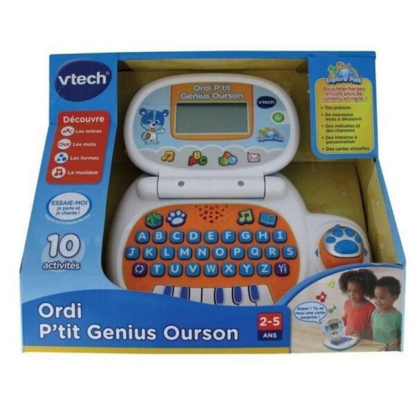 Laptop Vtech Genius Blue Bear 26 x 5,5 x 19,7 cm Pädagogisches Spielzeug FR – Bild 5