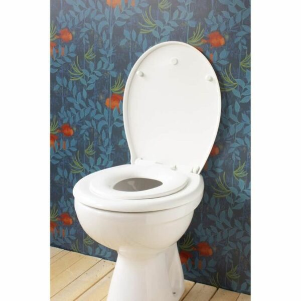 Toilettenabdeckung Gelco Polypropylen Weiß Erwachsene Kinder (2 Stücke) – Bild 3