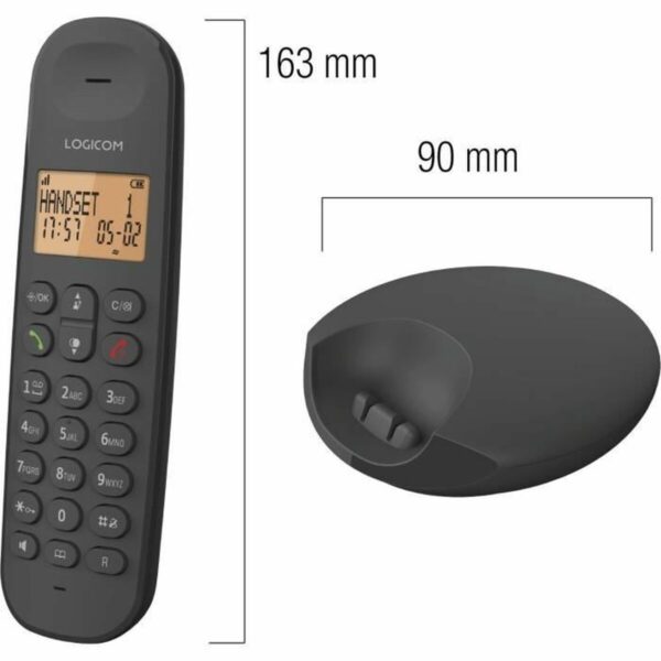 Festnetztelefon Logicom DECT ILOA 150 SOLO Schwarz – Bild 2