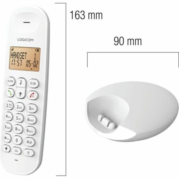 Festnetztelefon Logicom DECT ILOA 150 SOLO Weiß – Bild 2