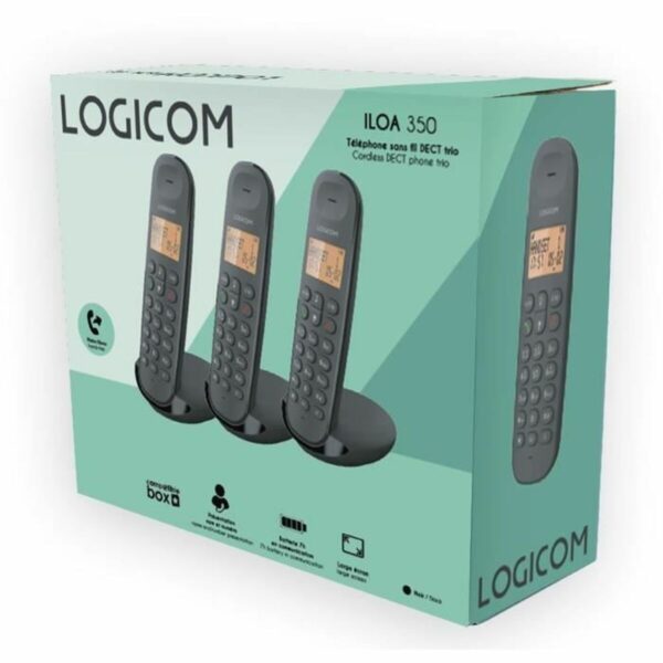 Kabelloses Telefon Logicom ILOA 350 TRIO Schwarz – Bild 6