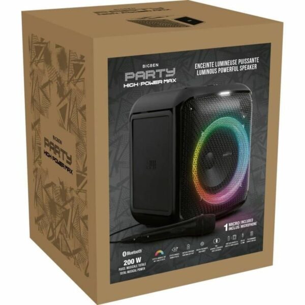 Tragbare Lautsprecher Bigben 200 W Schwarz – Bild 2