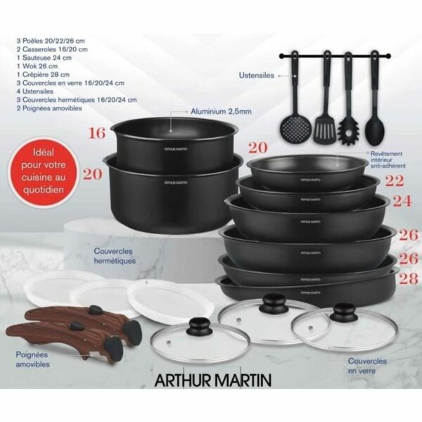 Topfset Arthur Martin 20 Stücke – Bild 4
