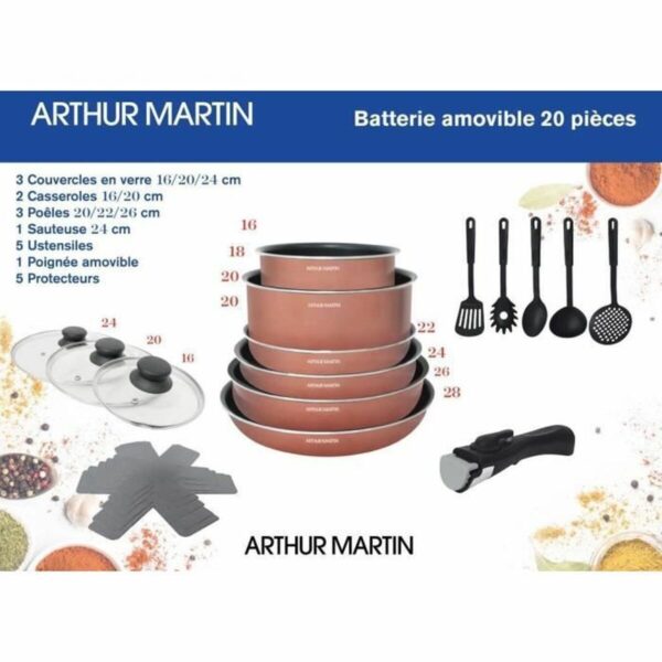 Topfset Arthur Martin   20 Stücke – Bild 2