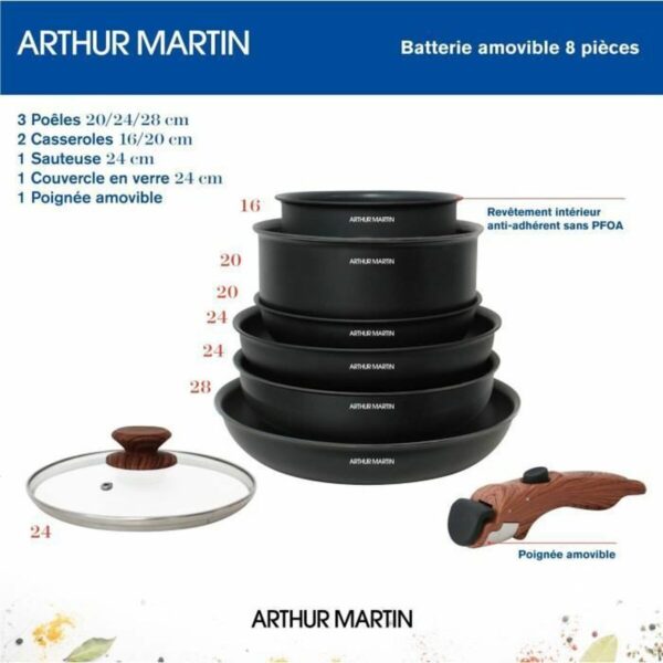 Topfset Arthur Martin 8 Stücke – Bild 2