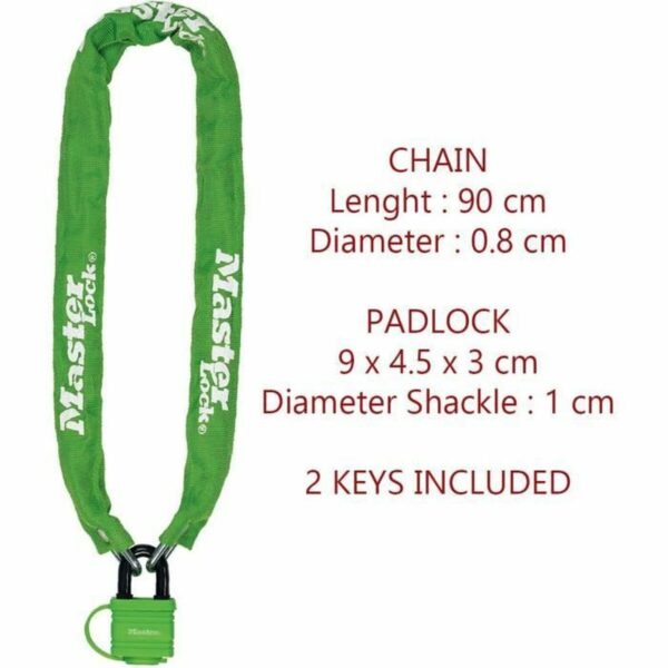 Kette mit Vorhängeschloss Master Lock – Bild 3