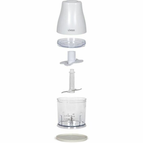 Zerkleinerer Livoo Chopper Weiß 400 W Edelstahl – Bild 3