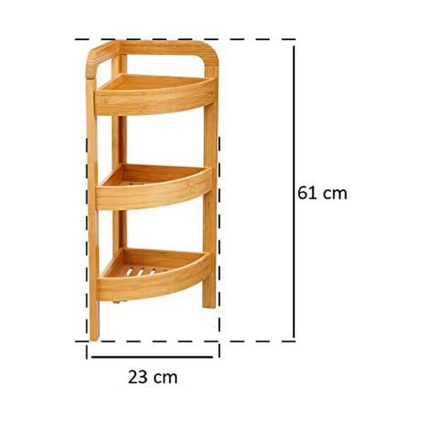 Eckregal 5five Simply Smart 23 x 23 x 61 cm Braun 3 Regale – Bild 2