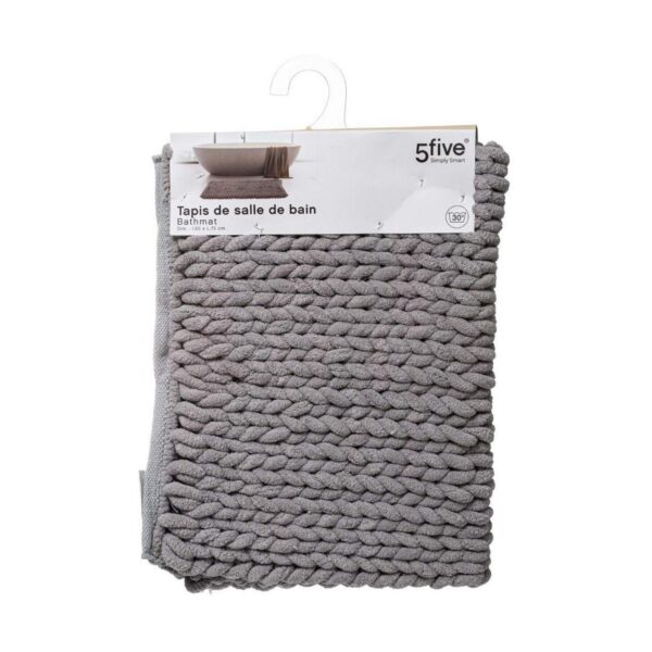 Badematte 5five Simply Smart Grau Polyester 50 x 75 cm – Bild 2