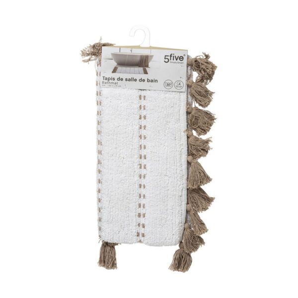 Badematte 5five Simply Smart Pom pom Braun Baumwolle 50 x 75 cm – Bild 3