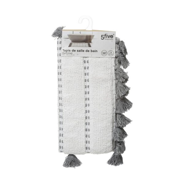 Badematte 5five Simply Smart Grau Baumwolle 50 x 75 cm – Bild 3